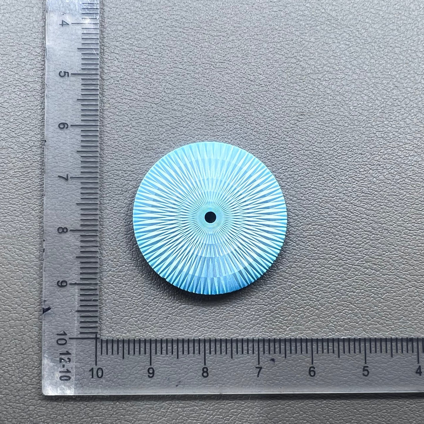 Ice Blue 28.5mm No Lume Watch Dial with Radial Finish for Miyota 8215