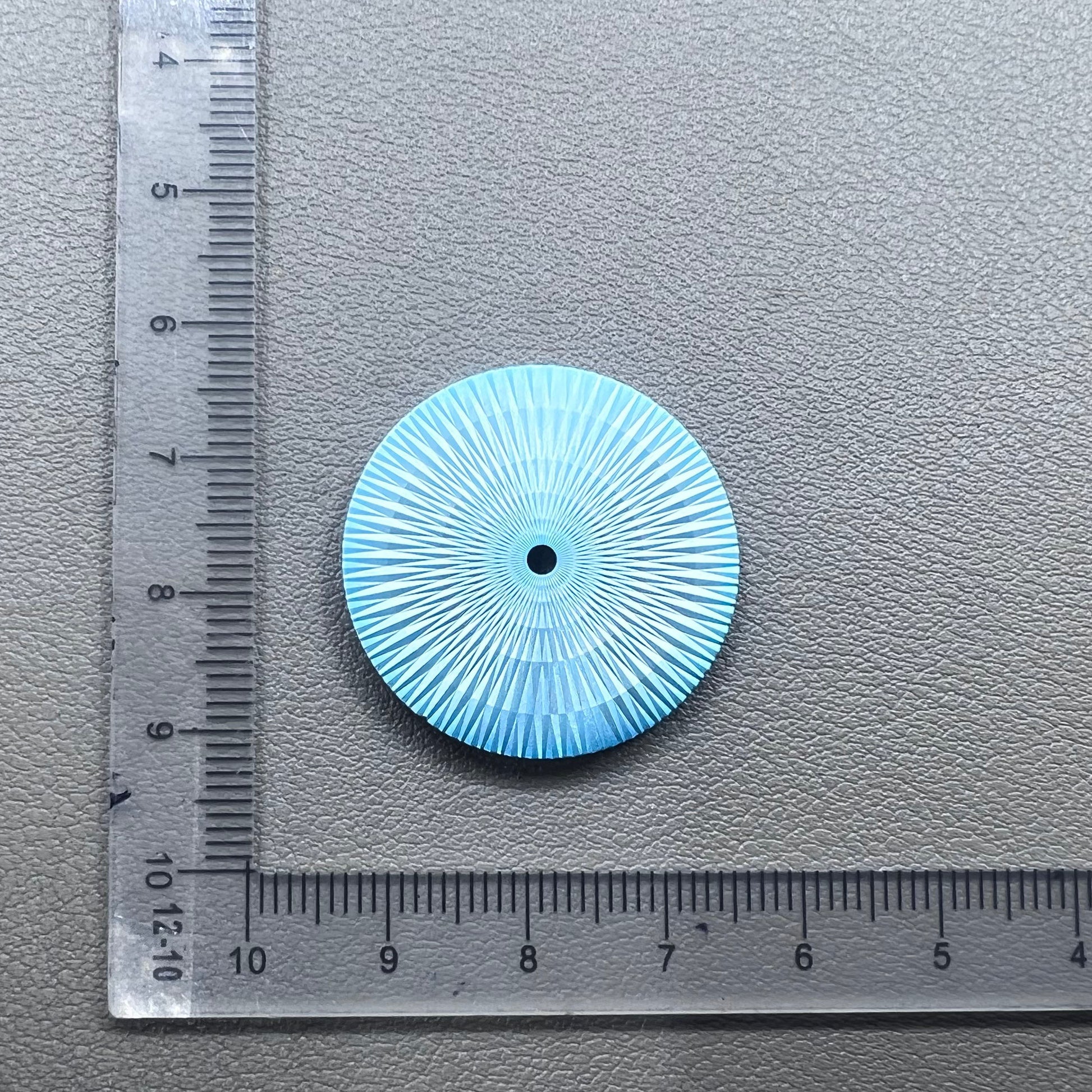 Ice Blue 28.5mm No Lume Watch Dial with Radial Finish for Miyota 8215
