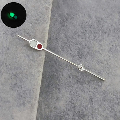 Watch Hands Silver Black For NH35 NH36 7S26 7S36 4R35 4R36 C3 Green Luminous