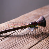 Alloy Silver/Golden Little Dragonfly Trinket Hand Carved Model Figurines