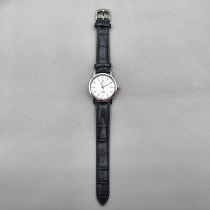 37mm China Baihua Black Strap Manual Mechanical Watch 19 Jews