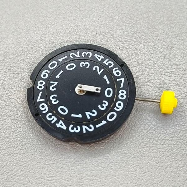 Swiss Black Disk Ronda 509 Quartz Movement Date@3