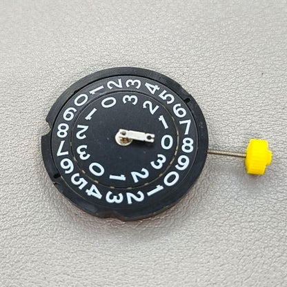 Swiss Black Disk Ronda 509 Quartz Movement Date@3