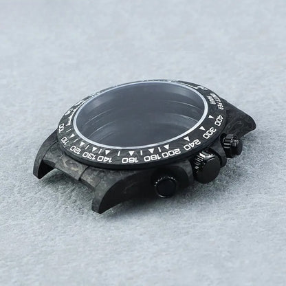 VK63/4130 Carbon Fiber Watch Case 38mm Carbon Fiber Bezel Sapphire Glass