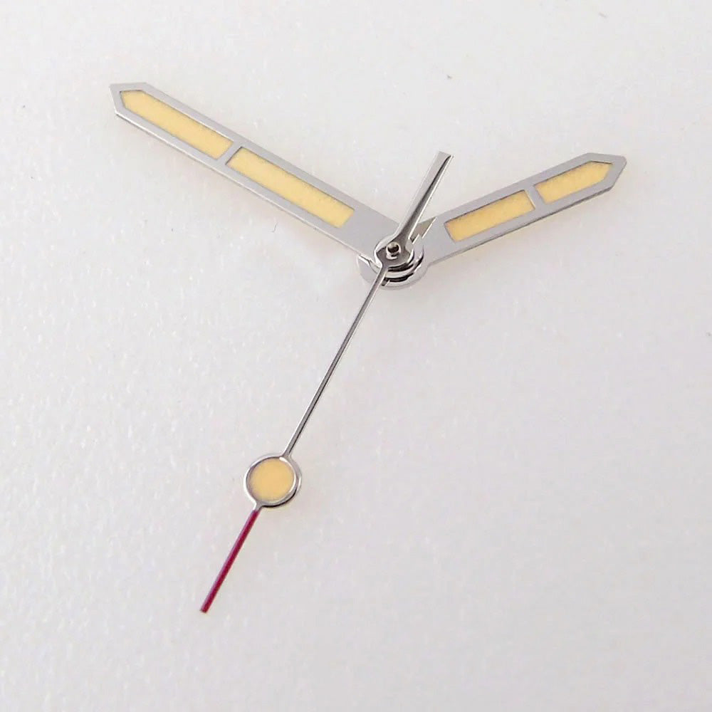 1. Luminous watch hands set compatible with NH35 NH36 MIYOTA 8215 automatic movements.