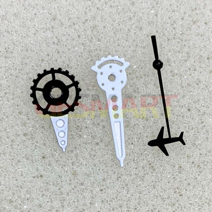 Plane Small Second green luminous watch hands for NH35/NH36/4R/7S movements enhancing visibility and precision.