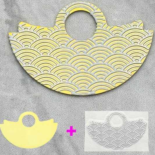 Golden Background Silver Wave Up Slice Rotor Oscillating Weight for NH35
