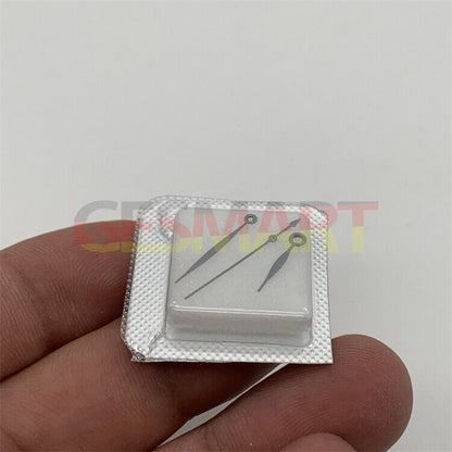 Men's 3-hand watch hands set, compatible with Miyota 8200, sleek silver finish.