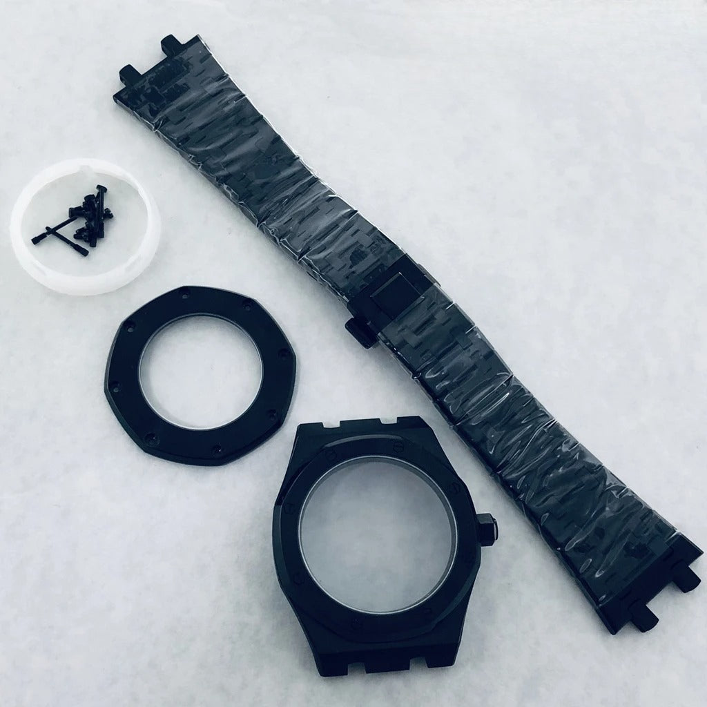 41mm AP Fit NH34 NH35 NH36 NH38 NH70 Transparent Back Sapphire Watch Case
