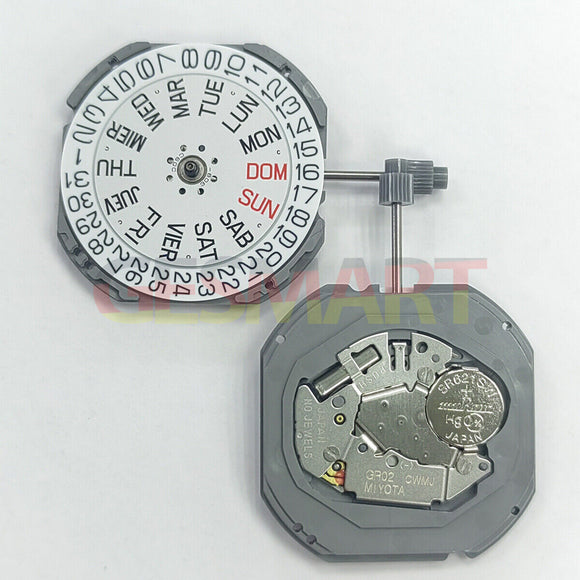 Miyota GR02 Japan Made Quartz Movement Replacement of Miyota 1S13 Movement