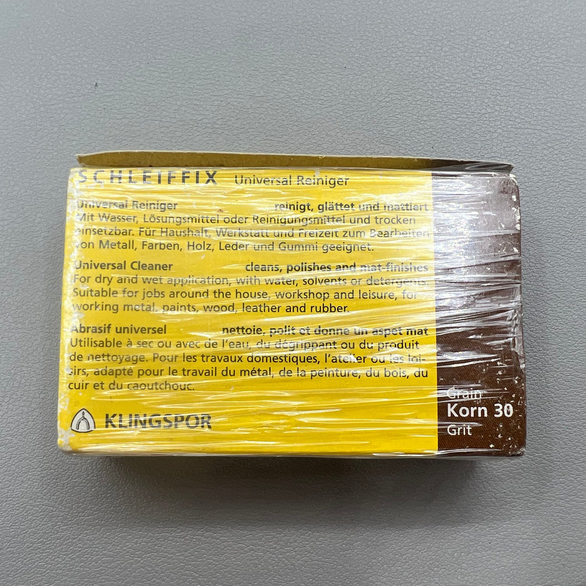 CHLEIFFIX MSA26.297-240 abrasive eraser block, 80x50x20mm for precise cleaning and polishing tasks.