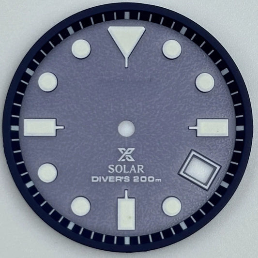 Blue 29.8mm Diving Modified Datejust Green Luminous Watch Dial for VS42A Movement
