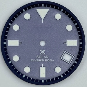 Blue 29.8mm Diving Modified Datejust Green Luminous Watch Dial for VS42A Movement