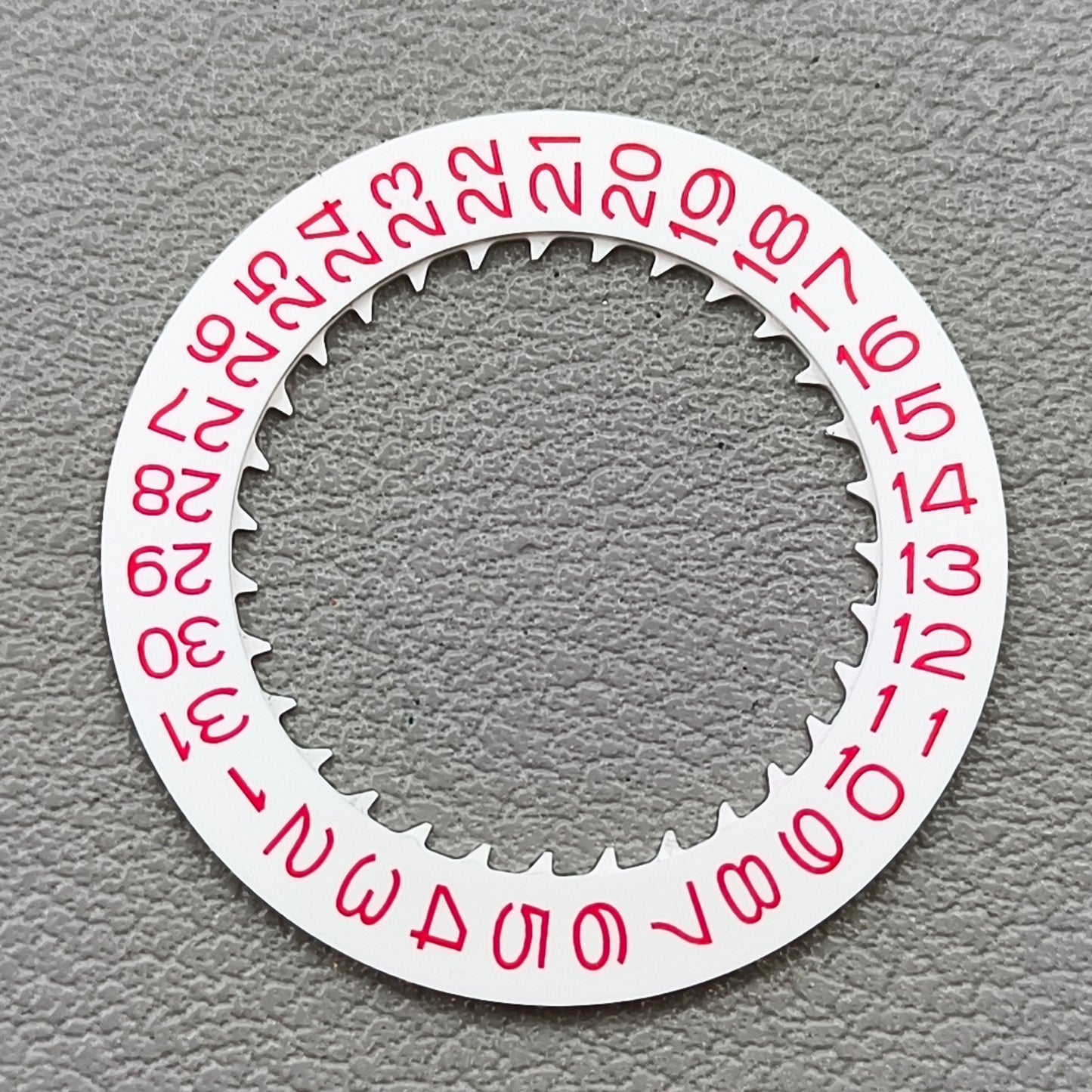 White Background Red Character Disk Date Wheel for NH35 NH36 Movement Date@3