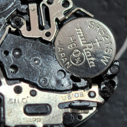 Working Stock Movement V810.B Japan Made, Quartz 3 Hands Watch Part for Precise Repairs