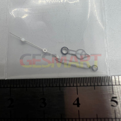 Green luminous watch hands set for NH35A/NH36A movement, includes 3 hands in 8/12/12.5mm sizes.