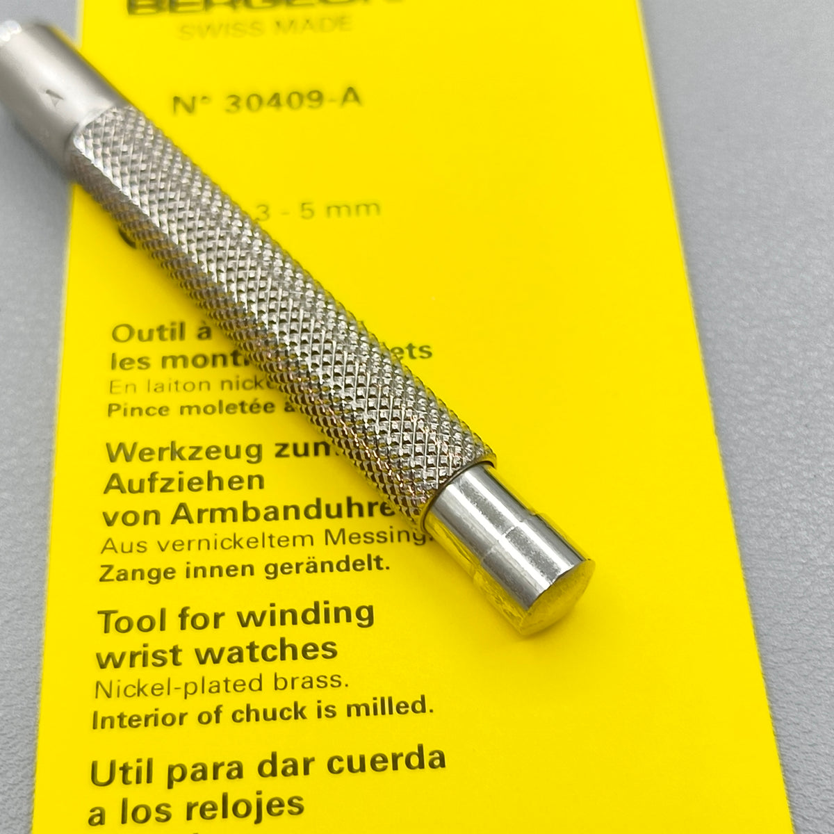Swiss Bergeon 30409-A Watch Winding Winder Tool Suits Buttons 3-5 mm