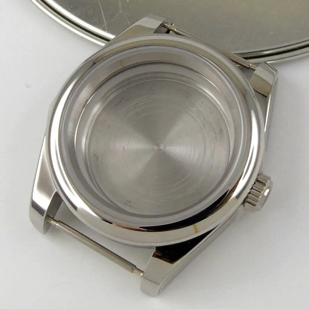 Personalized 39mm Sapphire Glass Watch Case Fit NH35/36 ETA2836 2824 Miyota 8215