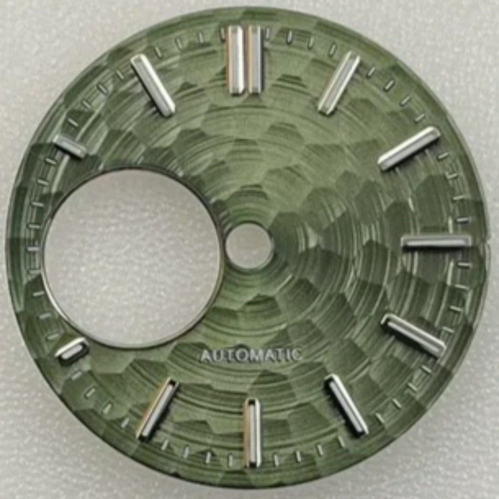 28.5mm Green Hollow Green Luminous Watch Dial Fit for NH34 NH38 Movement