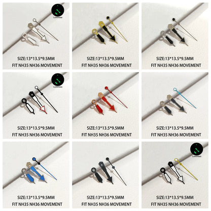 NH35 NH36 Series Hand Green Super Luminous for NH 35 NH 36 Watches Hand