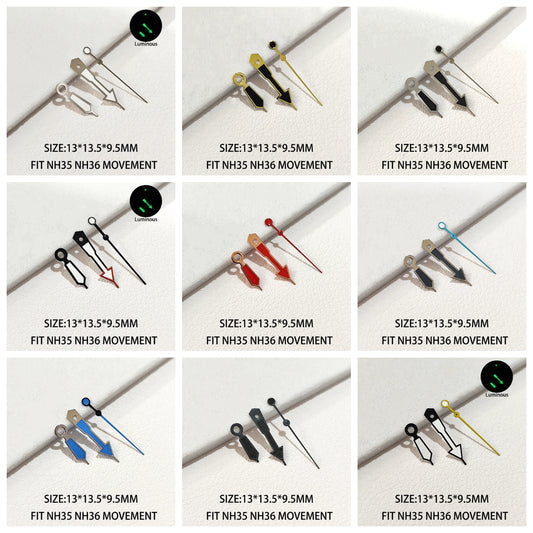 NH35 NH36 Series Hand Green Super Luminous for NH 35 NH 36 Watches Hand