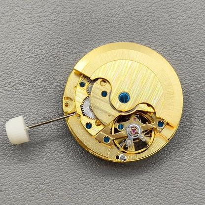 Men Golden Hollow Automatic Mechanical Movement Small Second@6 3 Hands