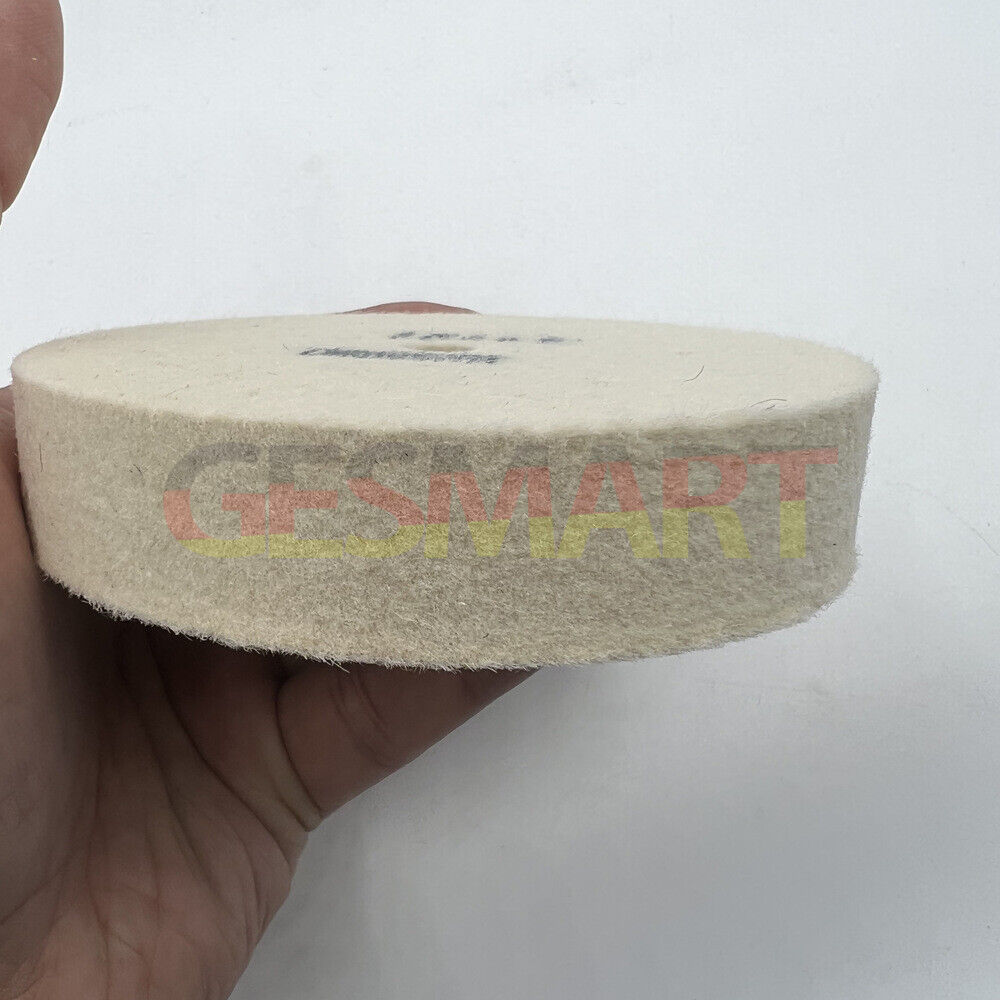 Bergeon 1207 white felt polishing wheel for watch accessories, Swiss made for precise finishing tasks.