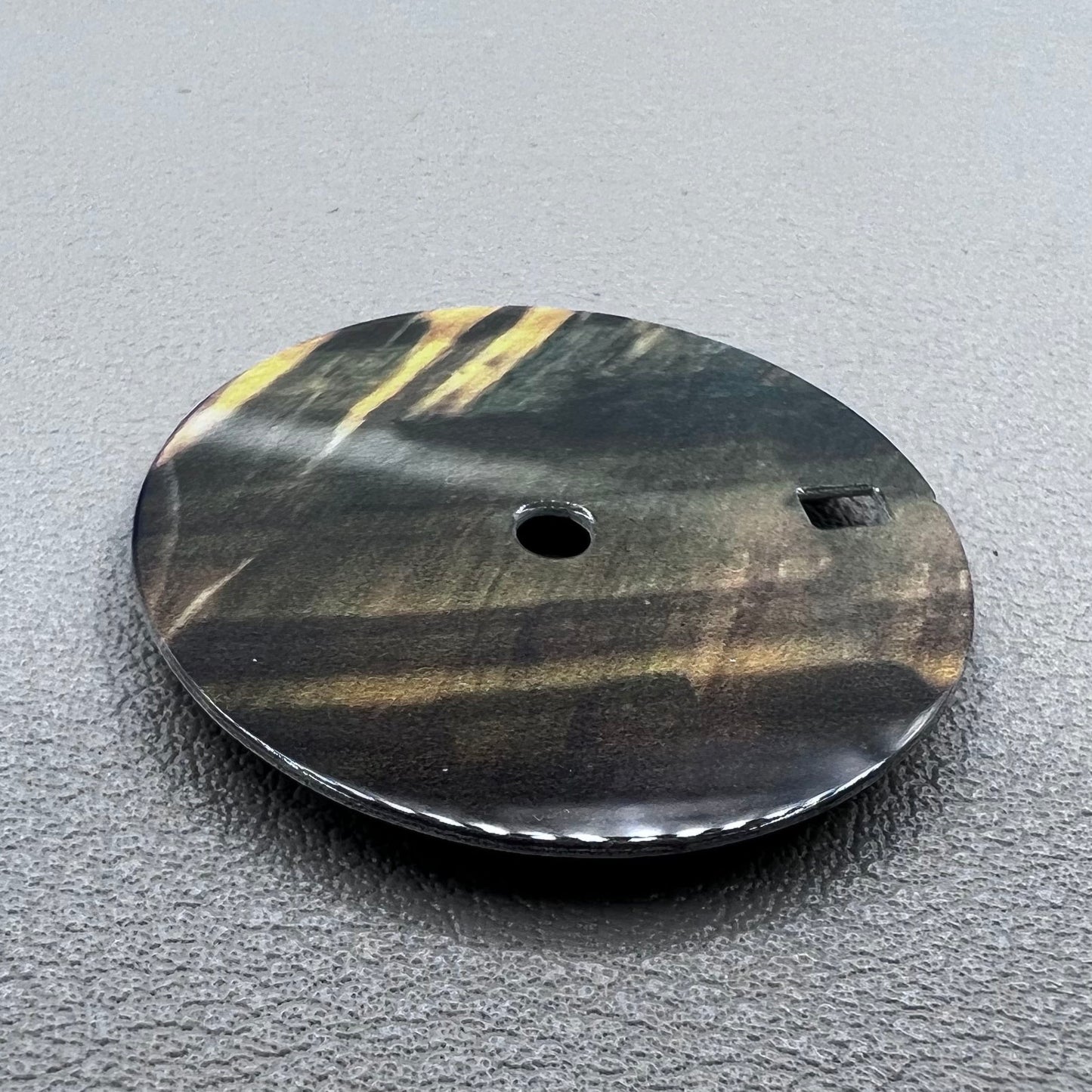 28.5mm Watch Dial Gradient Brown+Yellow Enamel+Copper for NH34 NH35 Movement