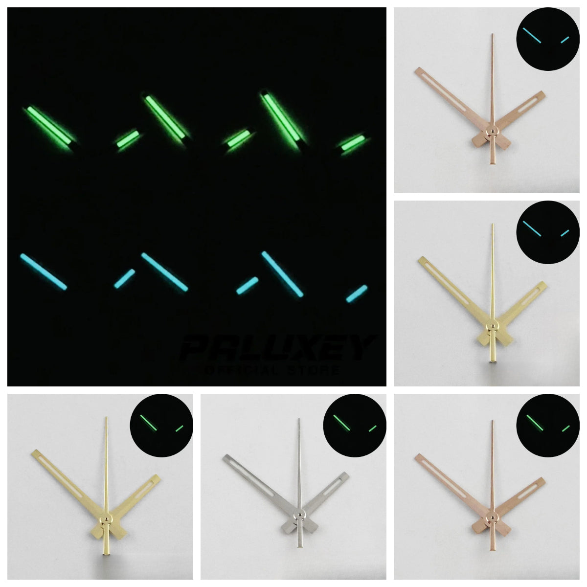 For NH34 NH35 NH36 NH38 NH70 Watches Hands Log NH35 Blue BGW9 Lume And C3 Lume