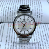 37mm China Baihua Manual Mechanical Watch 19 Jews Silver Dial Shock-Resistant