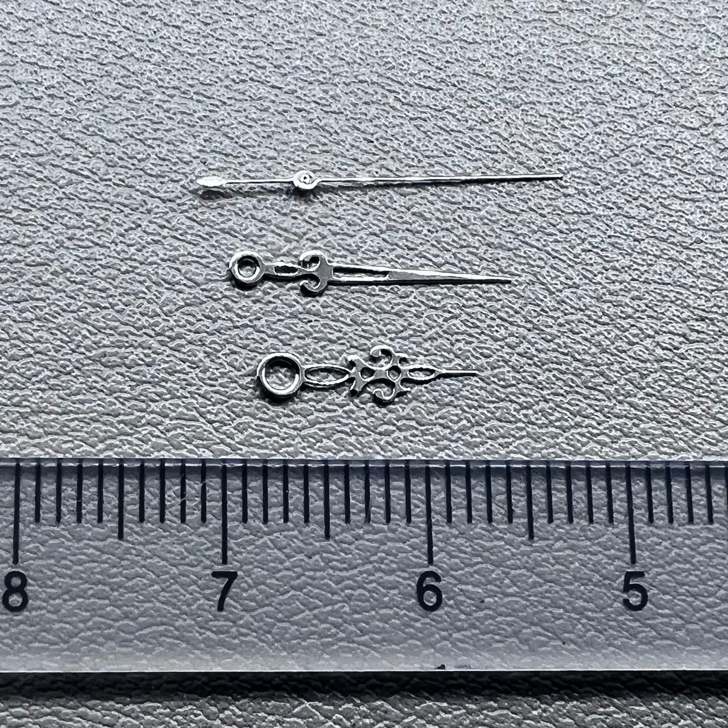 2 Sets Silver Hollow Snowflake Shape No Lume Watch Hands for NH35/36 NH38 NH72 NH70