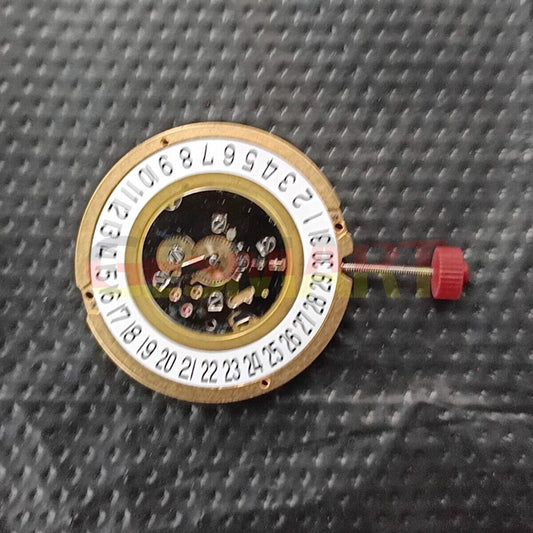 Ronda 1016 Swiss quartz watch movement with date display at 6 o'clock for precise timekeeping