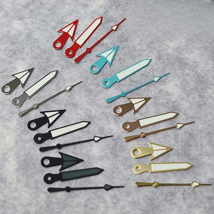 C3 Green Luminous Watch Hands Set For NH34 NH35 4R35 NH36 4R36 Movement