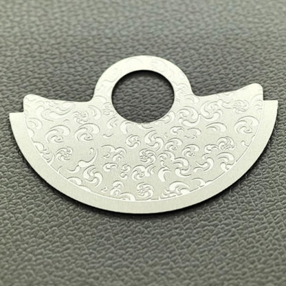 Rotor oscillant à motif de bon augure chinois vintage argenté, adapté au NH35