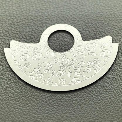 Silver Chinese Vintage Auspicious Pattern Rotor Oscillating Weight for NH35