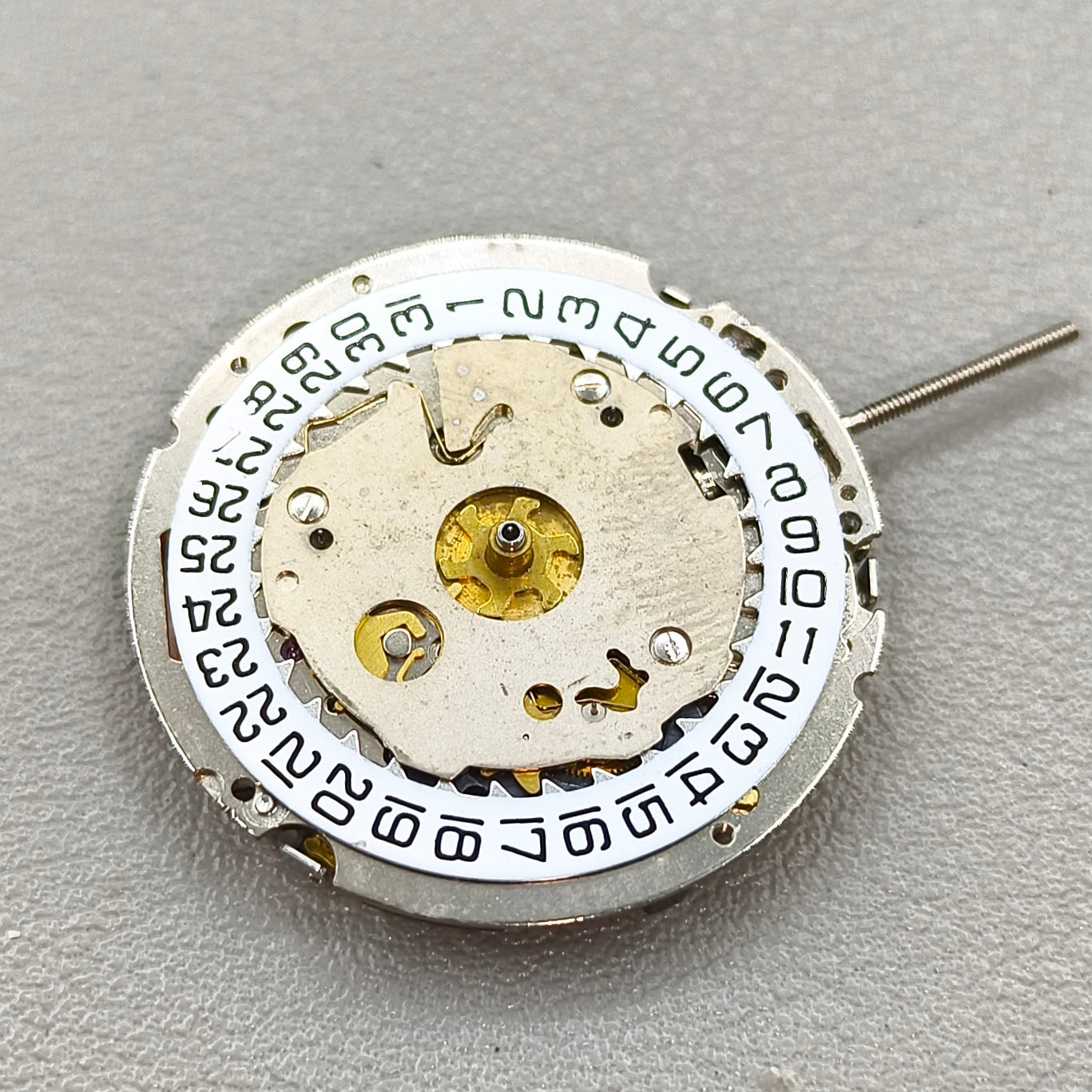 Swiss ISA 8161 Quartz Movement Silver Multifunctional 6 Hands Date@4