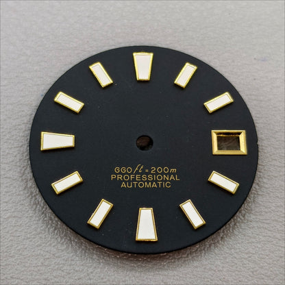 watch dial with S logo