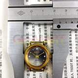 24mm HAIDA Manual Mechanical Lady Watch Golden Nail 17 Jews Grey Dial Round Case