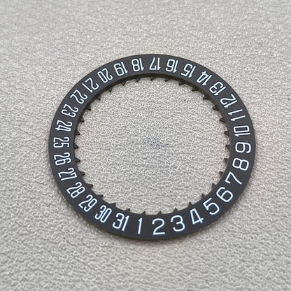 2 PIECES Black Special Font Date@6 Date Disk Wheel Date Wheel for Miyota 8215