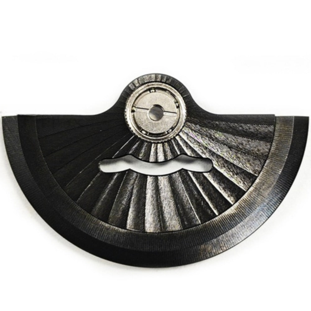 Black Radioactive Stripe watch accessory featuring a hollow rotor oscillating weight for NH35 NH36 movements, enhancing performance.