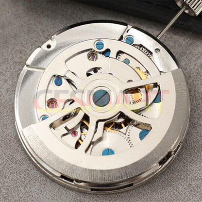 Asiatisches Doppel-Unruh-Rad, großes Datum, 12, automatisches mechanisches Uhrwerk TL3303