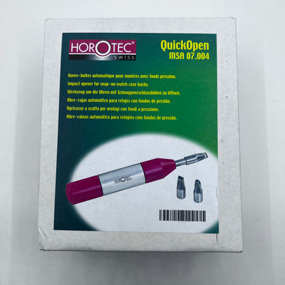 Swiss Horotec MSA07.004 Watch Case Opener Automatic Watchmaker Tool
