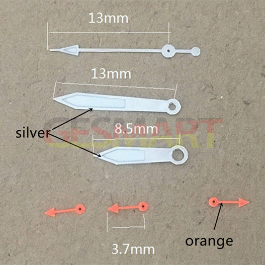 Orange small second hand, 13mm, compatible with Miyota OS10 OS20 OS60 OS80 watches.
