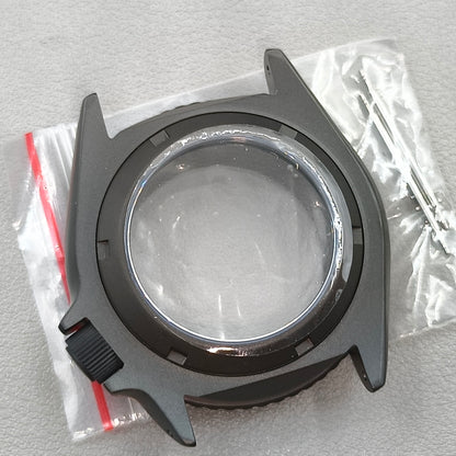 41.5mm Diamond Case Sapphire Convex Glass Watch Case Clear Bottom for NH35/NH36