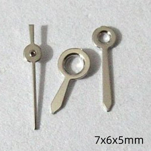 7mm Silver Painted Watch Hands Set for Miyota 2035 2115 2105 2305 Movement