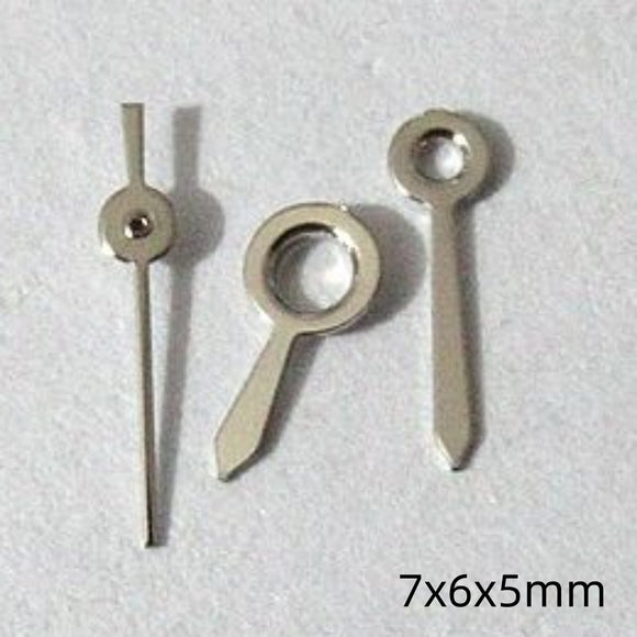 7mm Silver Painted Watch Hands Set for Miyota 2035 2115 2105 2305 Movement