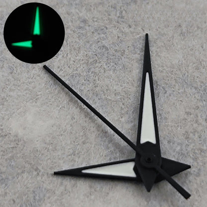 Black Tone Watch Hands with C3 Green Lume for NH34 NH35 NH36 Sports Watch Mod