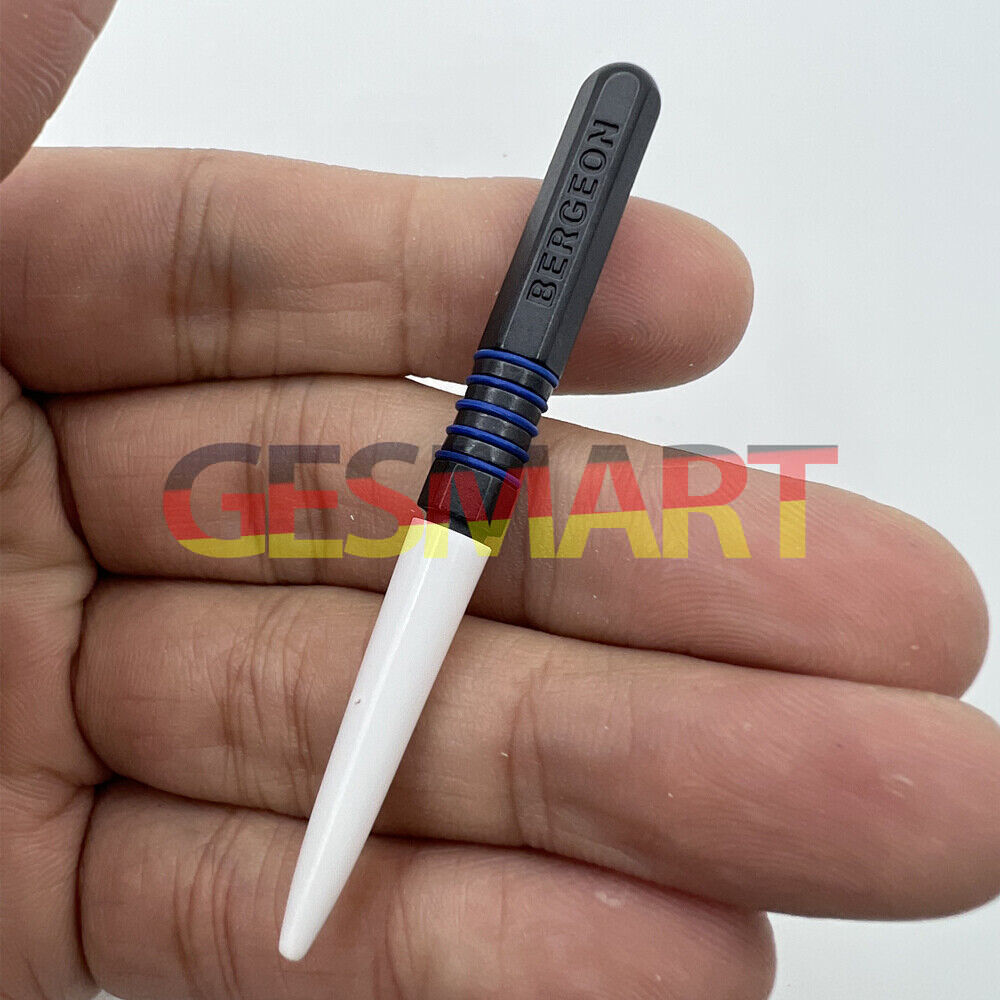 Bergeon 7013 precision blue metal dip oiler for accurate grease application on watch parts.