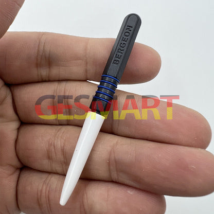 Bergeon 7013 precision blue metal dip oiler for accurate grease application on watch parts.