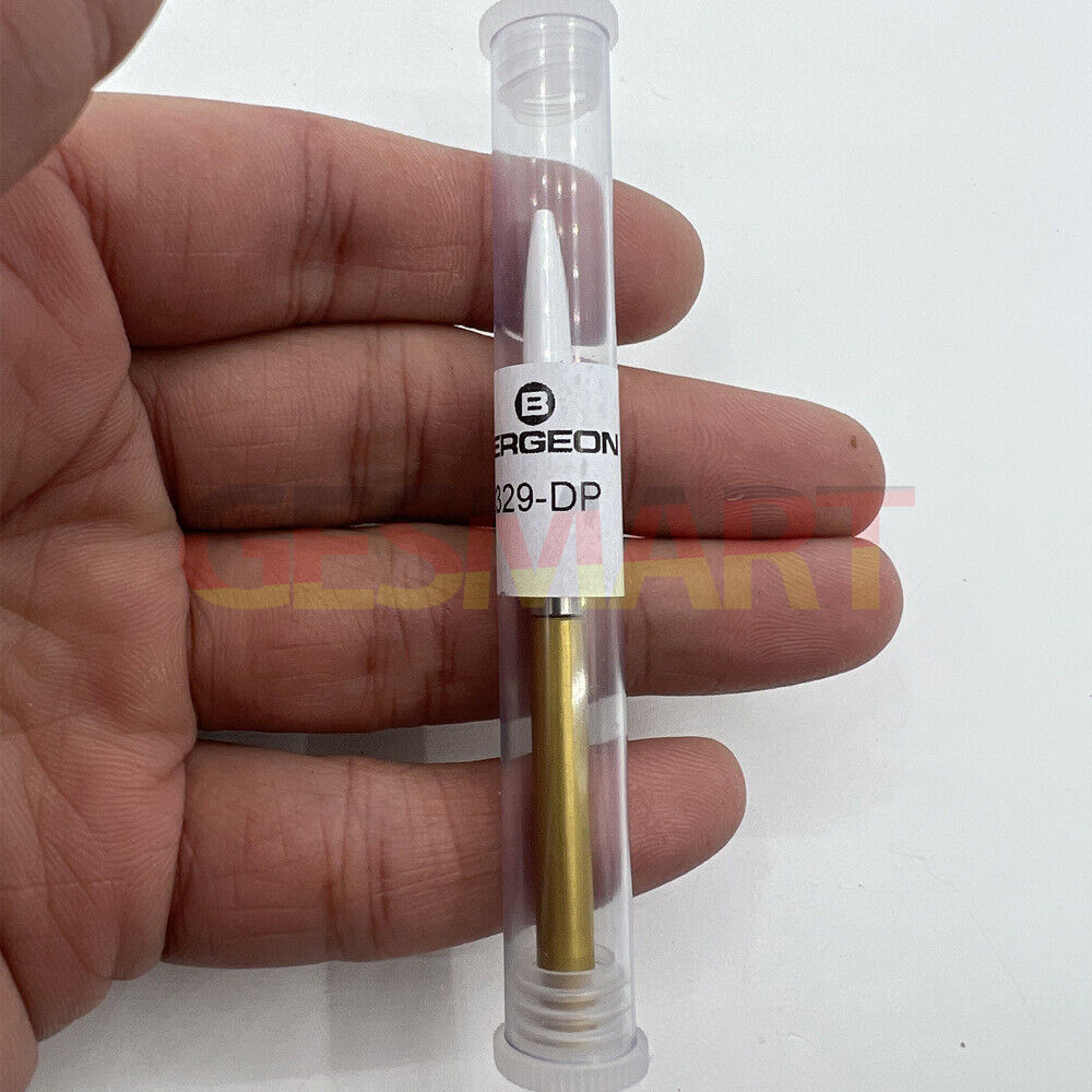 Bergeon 2329-DP watch oiler tool with stand, 10 mm tip for precise lubrication in watch repair.